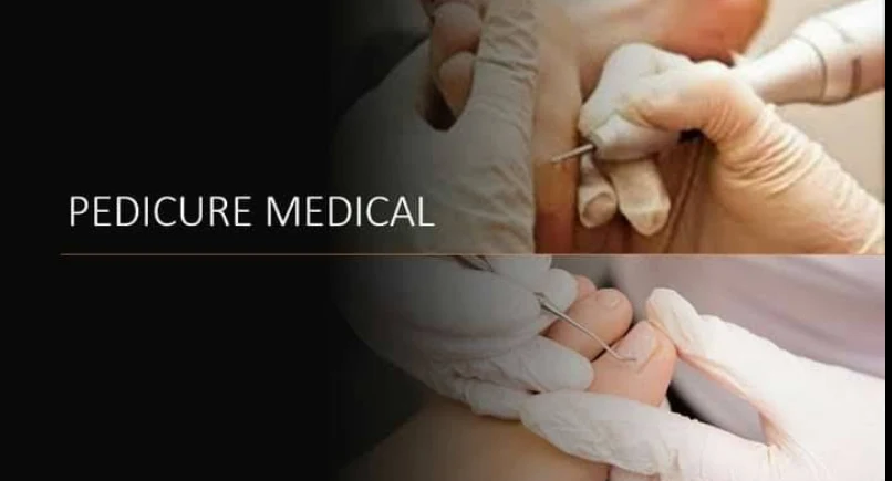 Pedicure médica em curso